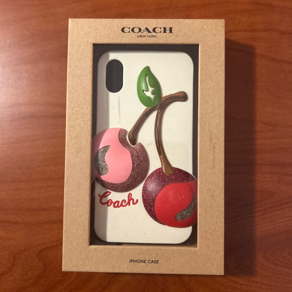 Coach Cherry iPhone Case - Pink and Red